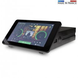 RaspTouch I-Sabre ES9028 - Lecteur Réseau Tactile avec Contrôleur de Volume Noir