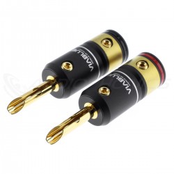 VIABLUE T6s Banana Plug Gold Plated Ø9.5mm (Set x4)