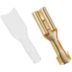 Female Blade Connector 2.8mm Gold Plated Ø2.8mm (Set x10)