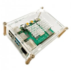 Boîtier Acrylique pour Raspberry Pi 4 Transparent