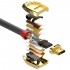 LINDY GOLD LINE Câble HDMI 2.0 High Speed Cuivre OFC Plaqué Or Triple Blindage 24k 2m