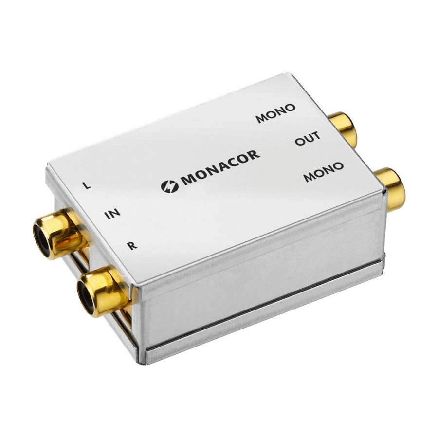 MONACOR Stereo to Dual Mono Converter RCA Audiophonics