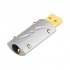 VIBORG UA201 Male USB-A 2.0 Connector Gold 24k Plated Ø8.5mm