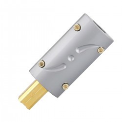 VIBORG UA201 Connecteur USB-A 2.0 Mâle Plaqué Or 24k Ø8.5mm