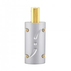 VIBORG UA201 Connecteur USB-A 2.0 Mâle Plaqué Or 24k Ø8.5mm