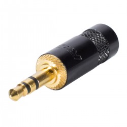 NEUTRIK REAN NYS231BG-LL Connecteur Jack 3.5mm Stéréo Mâle Plaqué Or Ø8mm (Unité)