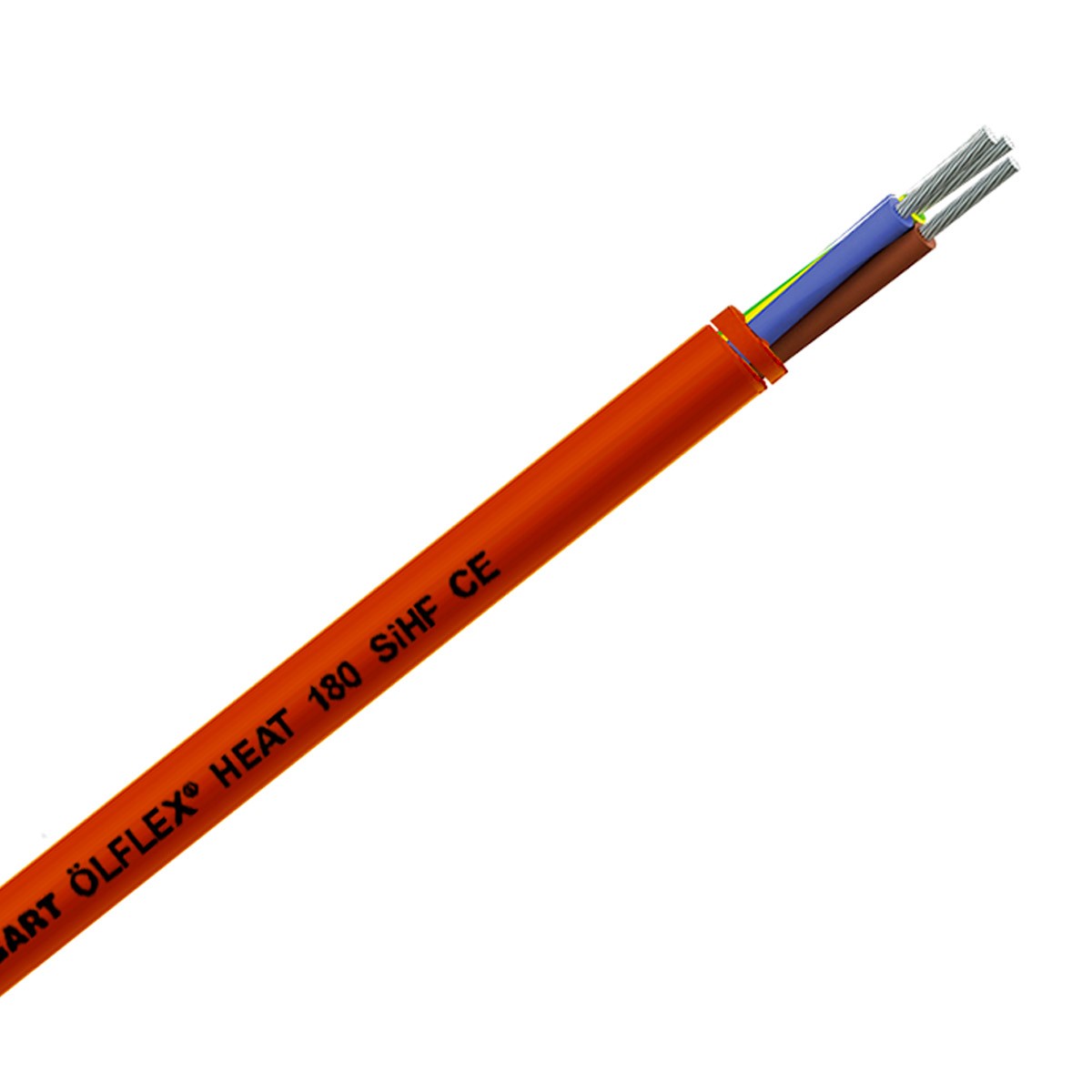 LAPP KABEL OLFLEX HEAT Câble Triple Conducteurs Cuivre Étamé Silicone 0.75mm² Rouge
