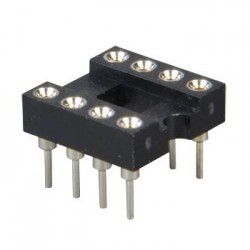 Support tulipe circuit imprimé DIP8 socket 8 broches