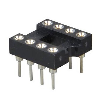 DIP8 socket holder for printed circuit boards