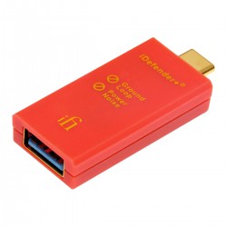 IFI AUDIO IDEFENDER+ Filtre Anti Boucle de Masse USB-C Mâle vers USB-A Femelle