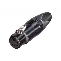 Neutrik NC3FXX-B Connecteur XLR Femelle plaqué Or Ø 8mm (Unité)