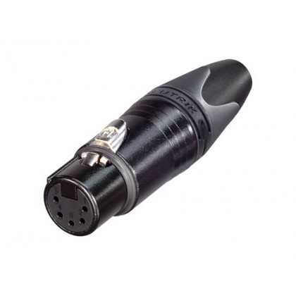 Neutrik NC3FXX-B Connecteur XLR Femelle plaqué Or Ø 8mm (Unité)