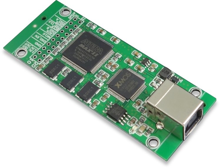 XMOS U208 CPLD Interface USB-B vers SPDIF I2S 32bit/384kHz DSD512