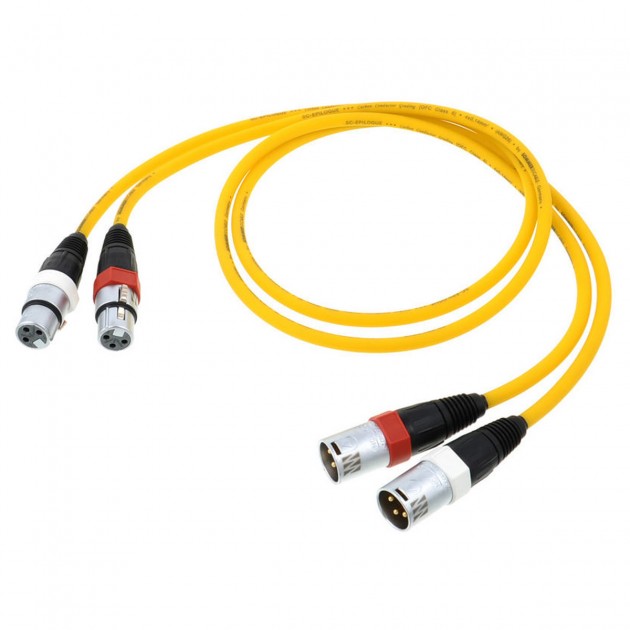 Audiophonics - Câble de Modulation XLR Femelle vers XLR Mâle Plaqué Or  1.31mm² 7.6m