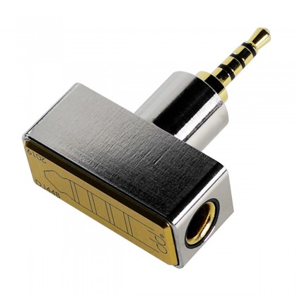 DJ44B Adaptateur Jack 4.4mm Symétrique Femelle vers Jack 2.5mm Symétrique Mâle Plaqué Or