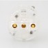 VIBORG VE503S Schuko Type E/F Power Connector Silver Plated Pure Copper Ø19mm