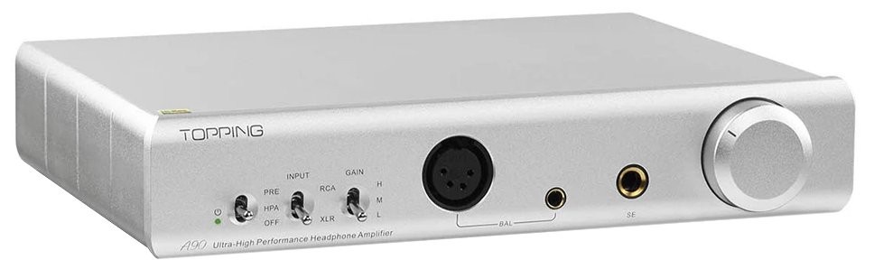 TOPPING A90 Balanced Headphone amplifier / Preamplifier Silver