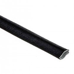 Fiberglass Braided Sheath Ø1.5mm Black