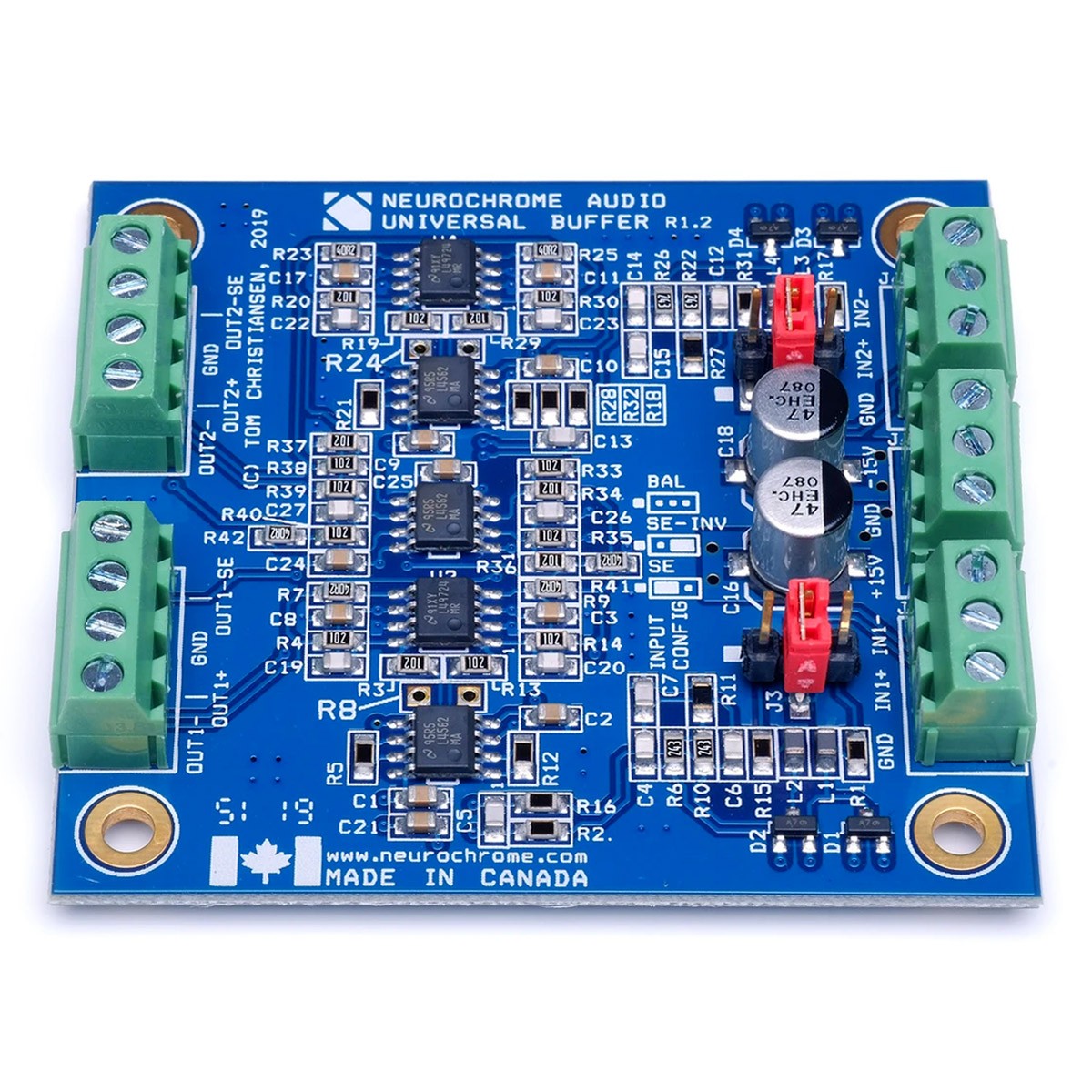 NEUROCHROME UNIVERSAL BUFFER Stereo Buffer Board Balanced / Single ...