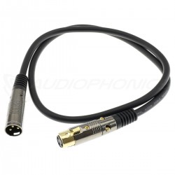 Interconnect Cable Female XLR to Male XLR Gold Plated 0.9m