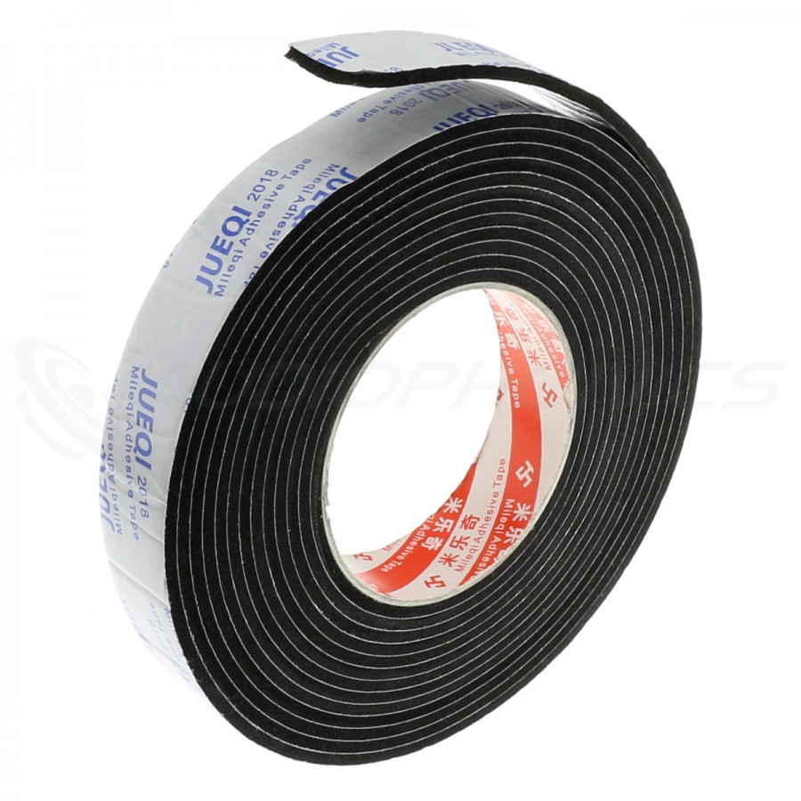 Eva Gasket Double Sided Adhesive 25x3mm 5m Black Audiophonics Eva Gasket Double Sided Adhesive 25x3mm 5m Black Audiophonics