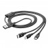 USB Cable USB-A to Lightning / USB-C / Micro USB 1.2m Black