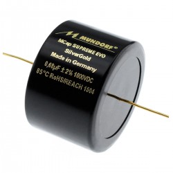 Mundorf Mcap Supreme EVO SilverGold Capacitor 0.0010µF