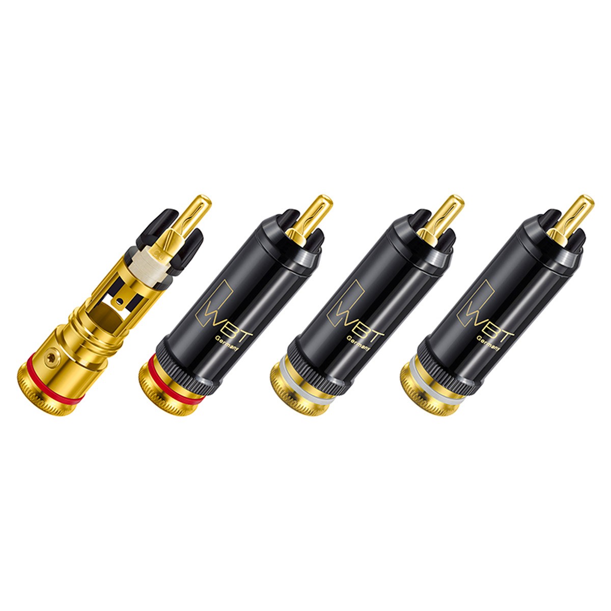 WBT-0102Cu Connecteurs RCA Nextgen Cuivre 75 Ohm Ø9mm (Set x4)