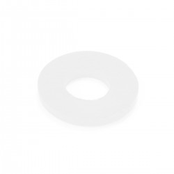 Rondelle Plate Nylon M4x1mm Blanc (x10)