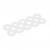 Flat Nylon Washer M4x1mm White (x10)