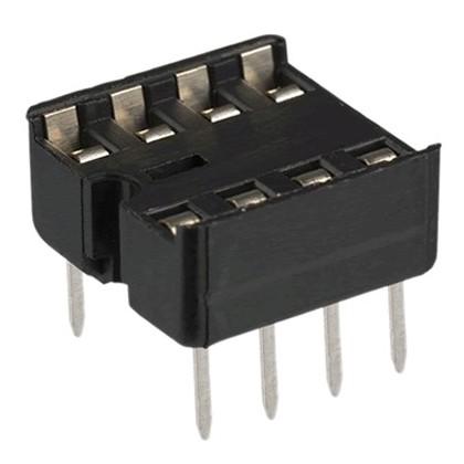 Support DIP8 pour circuit imprimé contact lamelles