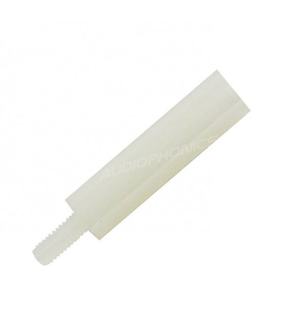 20 Entretoises Filetées Femelle En Nylon M4 X 15mm - Pour Montage Carte Mère PC, PCB - Isolation Plastique - Hexagonal