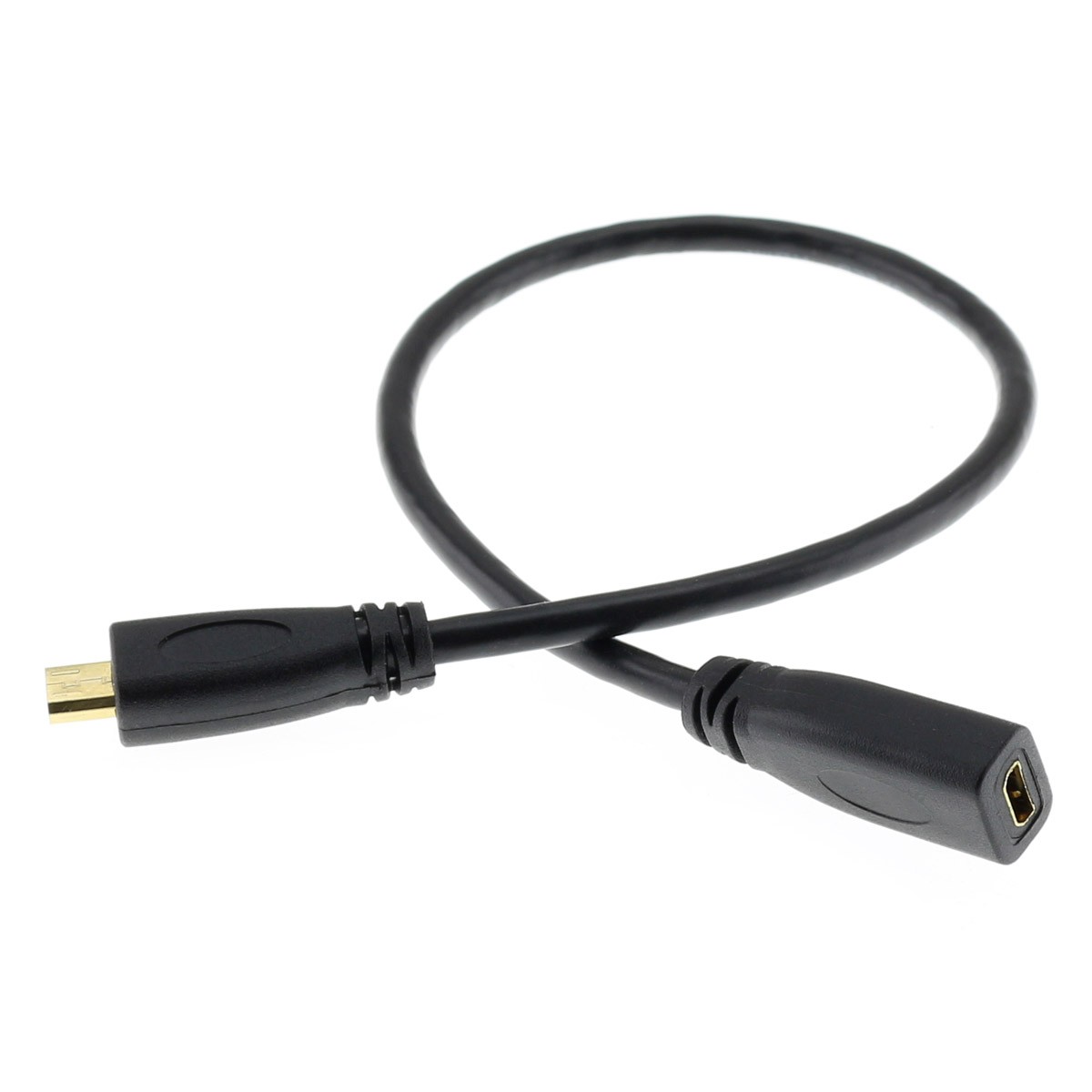 Câble Rallonge Micro HDMI Mâle vers Micro HDMI Femelle 25cm - Audiophonics