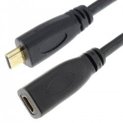 Extension Cable Male Micro HDMI to Female Micro HDMI 25cm