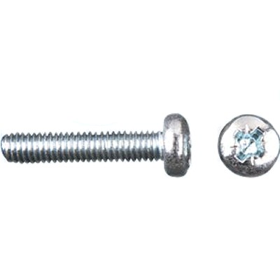 TCBZ screw convex head Cross-shaped steel M3x10mm (x50)