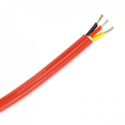 Câble Triple Conducteur Silicone 1mm² Rouge