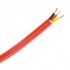 Cable Triple Conductor Silicon 1mm² Red