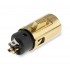 VIABLUE T6S XL Gold Plated 24k 3 Way FEMALE XLR Connector Ø12mm Black (Unit)