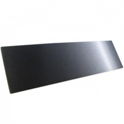 HIFI 2000 Facade aluminium 10mm Noir pour boitier 1U