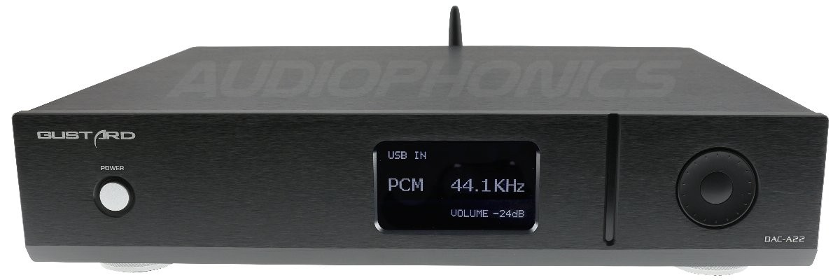 GUSTARD DAC-A22 DAC Symétrique 2x AK4499 32Bit / 784kHz / DSD512 XMOS Bluetooth 5.0 MQA Noir