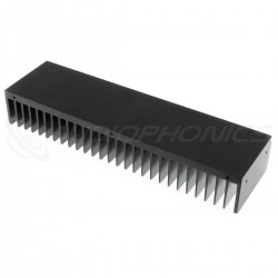 Radiateur Dissipateur Thermique Anodisé 300x85x50mm Noir