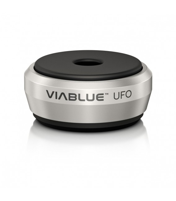 Pieds En Aluminium Hifi Lab 40x12mm - 4 Absorbeurs De Vibrations Audio Élégants Argentés Pour Appareils HiFi