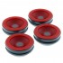 AUDIO BASTION REDLINE DAMPER Absorbeurs de Vibrations Aluminium / Silicone 41 x 17mm (Set x4)