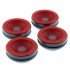 AUDIO BASTION REDLINE DAMPER Anti Vibration Damping Pads Aluminum / Silicone 41 x 17mm (Set x4)