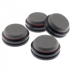 AUDIO BASTION REDLINE DAMPER PLUS+ Absorbeur de Vibrations Aluminium / Silicone (Set x4)