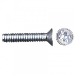 Vis TFZ tête fraisée Acier cruciforme M3x10mm (x50)