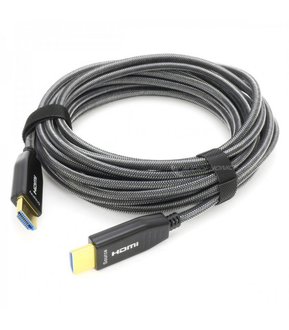Câble HDMI 2.0 Fibre Optique HDCP 2.2 4K HDR ARC 30m - Audiophonics