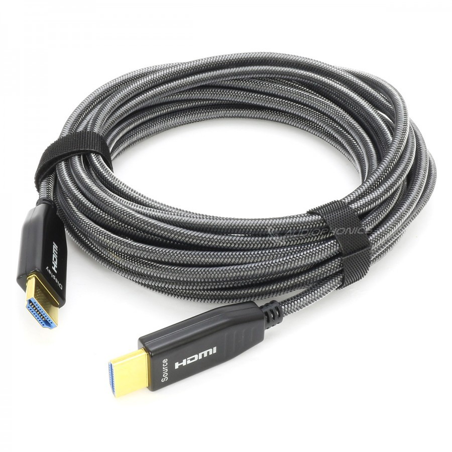 ATZEBE Câble HDMI Fibre Optique-30M, Câble HDMI 4K Supporte 4K@60Hz, HDR,  4:4:4, 3D, Arc, HDCP 2.2, Haute Vitesse 18 Gbps : : High-Tech