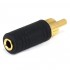 Adaptor Jack 3.5mm Female Mono to RCA Male Gold Plated