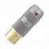 VIBORG XF-202G Female XLR Connector 3 Poles Gold / Silver Plated Pure Copper Ø11mm Red (Unit)